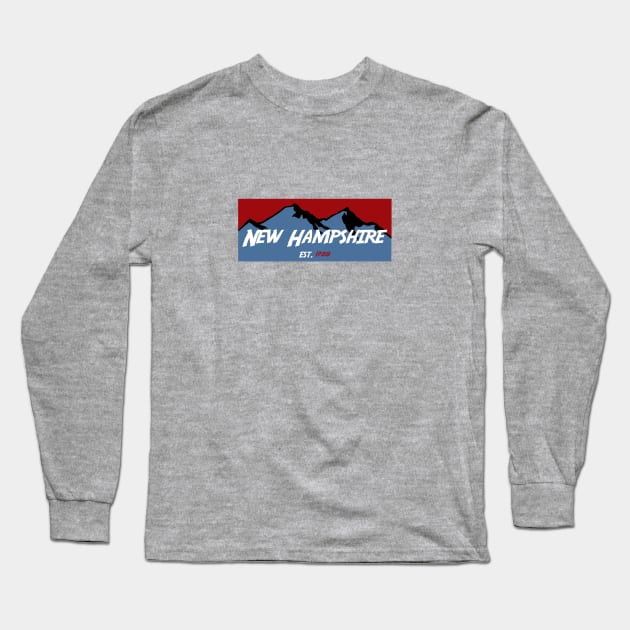 New Hampshire Mountains Long Sleeve T-Shirt by AdventureFinder